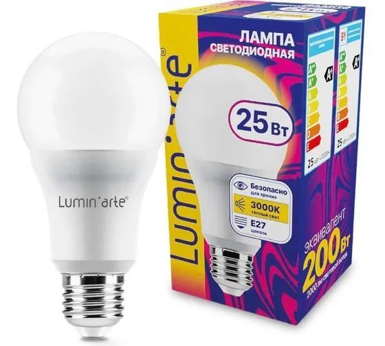 Светодиодная лампа Luminarte LSTD-A65-25W3KE27 25Вт 3000K E27