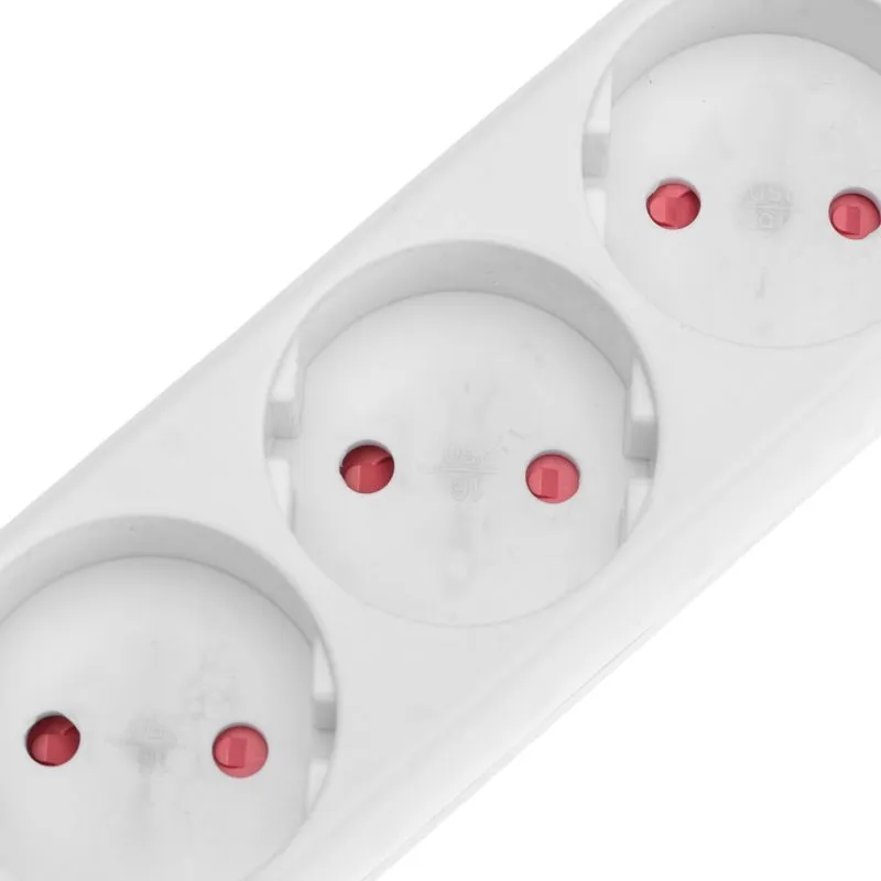 Удлинитель STANDARD 4 гнезда, 3м, 2х1,0мм², б/з, белый REXANT - Фото 3