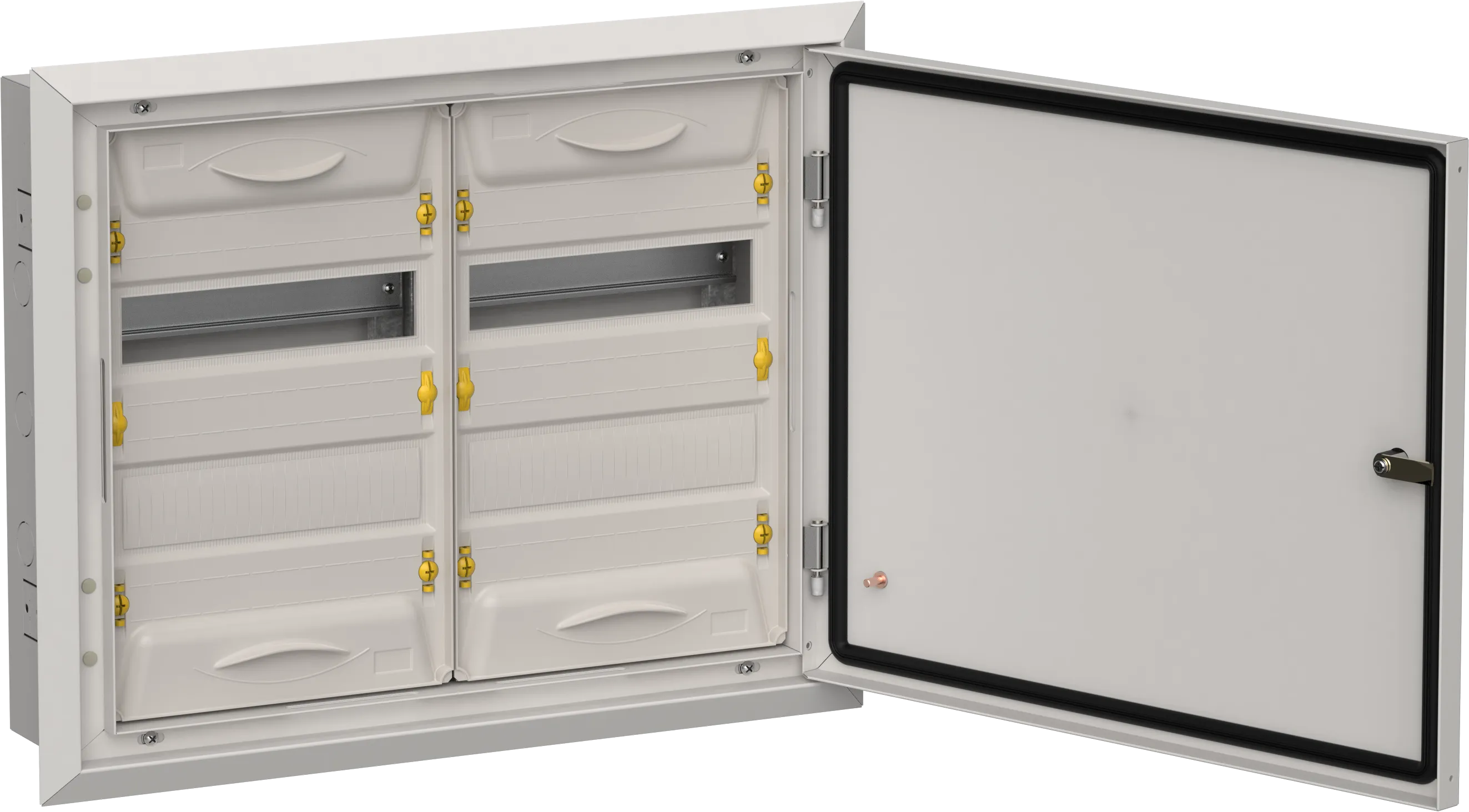 TITAN 5 Корпус металлический ЩРв-48 (2х24) 505х625х130мм IP31 серый (одна дверь) IEK TI5-50-V-2X024-31-7035