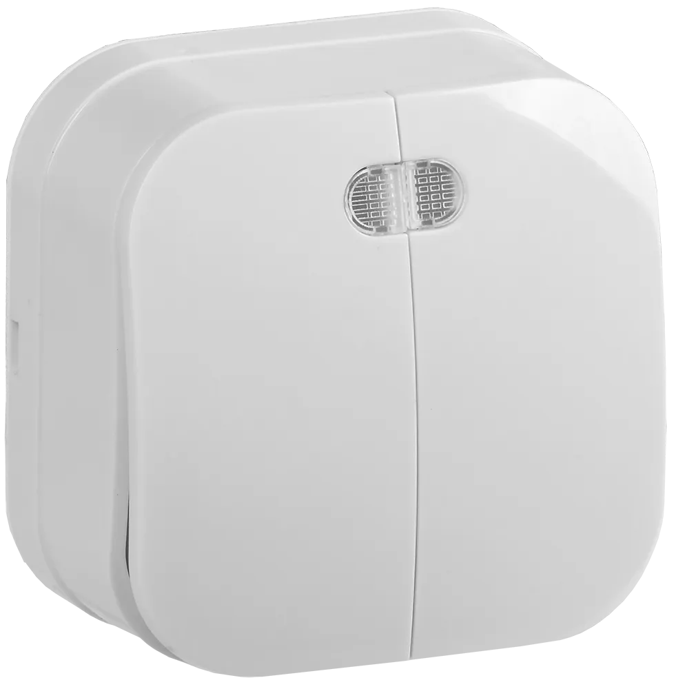 GLORY Выключатель 2-клавишный для открытой установки с индикацией 10А ВС20-2-1-ХБ белый IEK