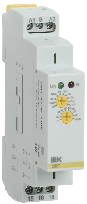 Реле задержки включения ORT 1 контакт 230В AC IEK