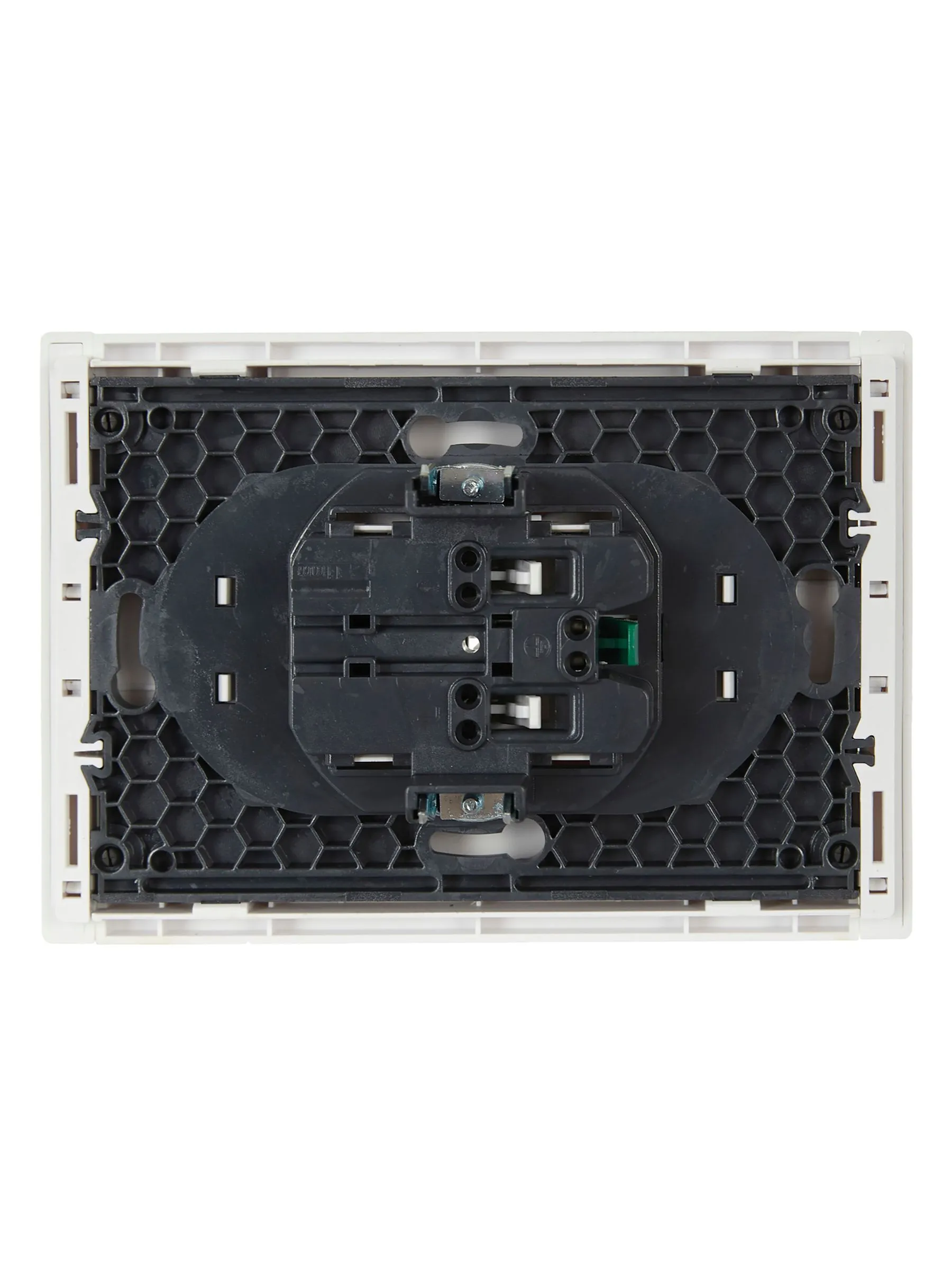 FORTE&PIANO Розетка 2-местная с заземлением с защитными шторками безвинтовое крепление 16А FP223 белый IEK - Фото 5