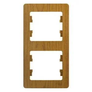 Рамка 2-м Glossa вертикал. дерево дуб SE GSL000506 288539