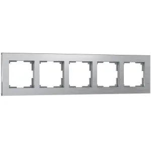Рамка на 5 постов Aluminium (алюминий) Werkel W0051706