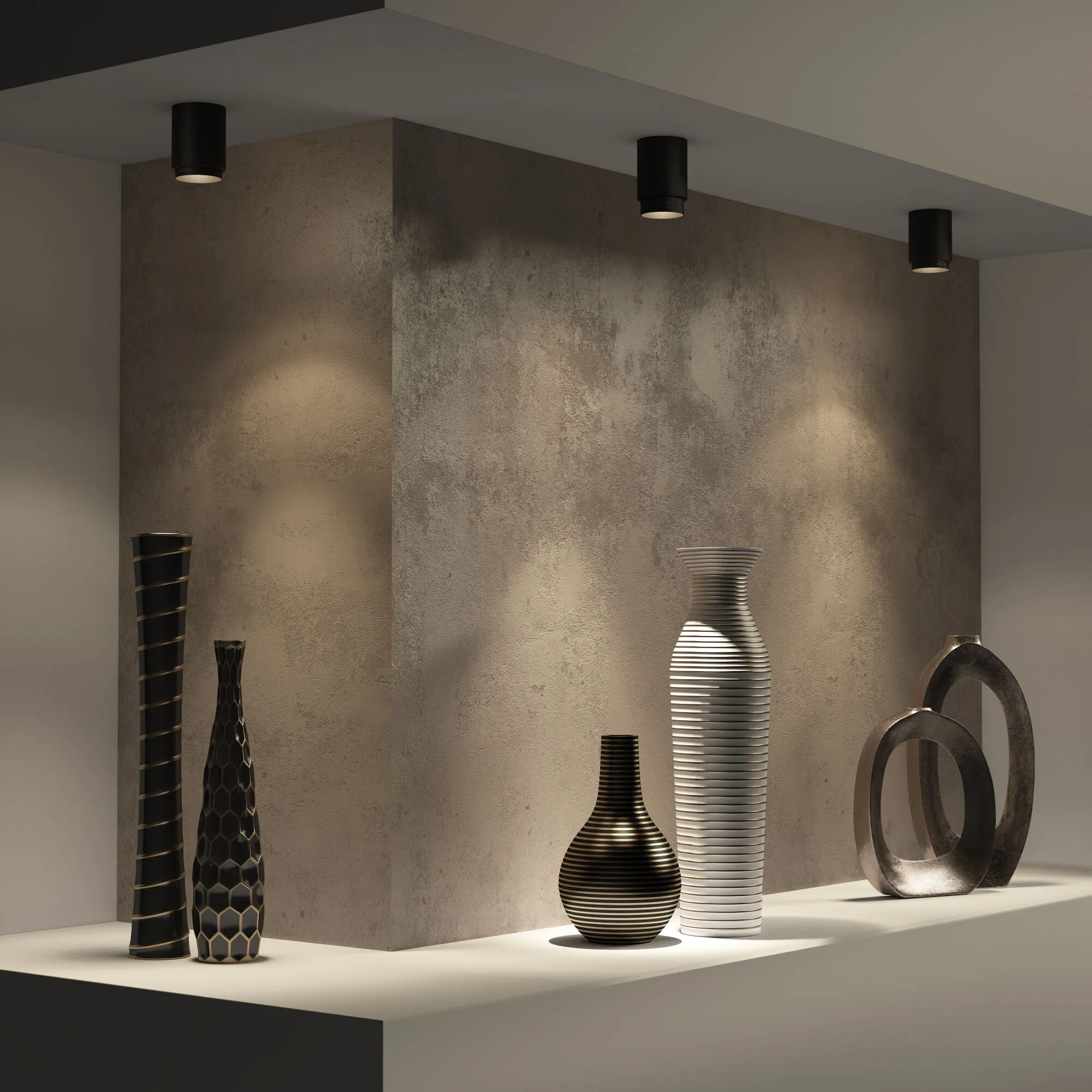 Накладной светодиодный светильник Cors 25032/LED 10W 4200K чёрный Elektrostandard - Фото 3