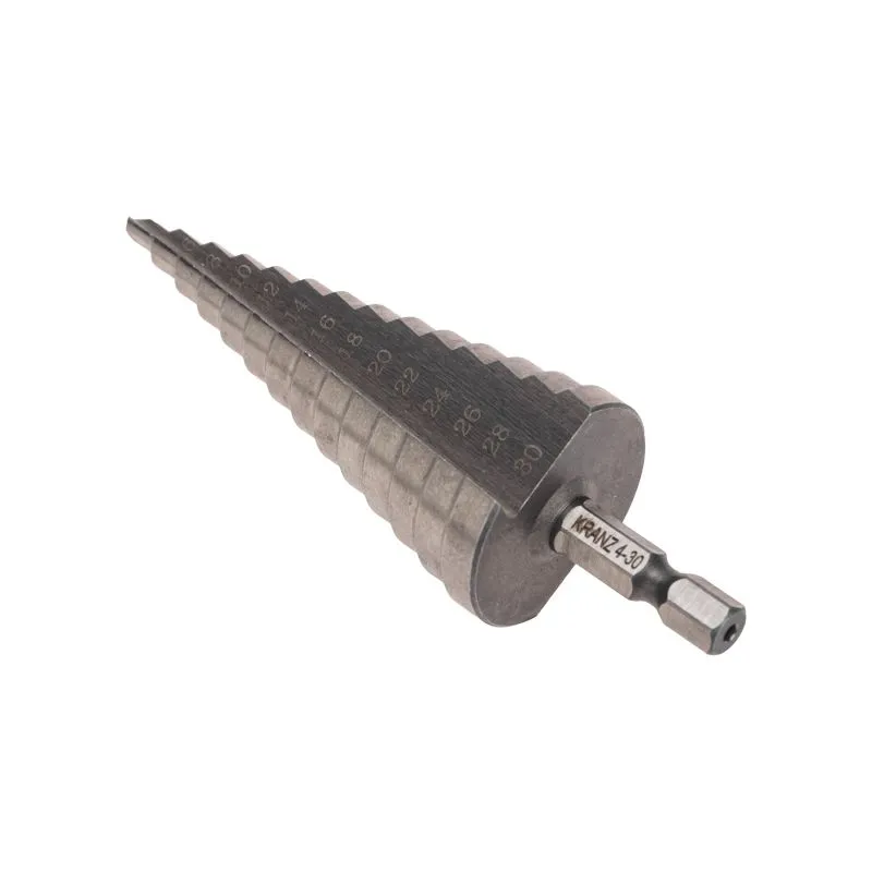 Сверло по металлу ступенчатое 4,0-30,0мм, 98мм, 62 HRC KRANZ - Фото 3