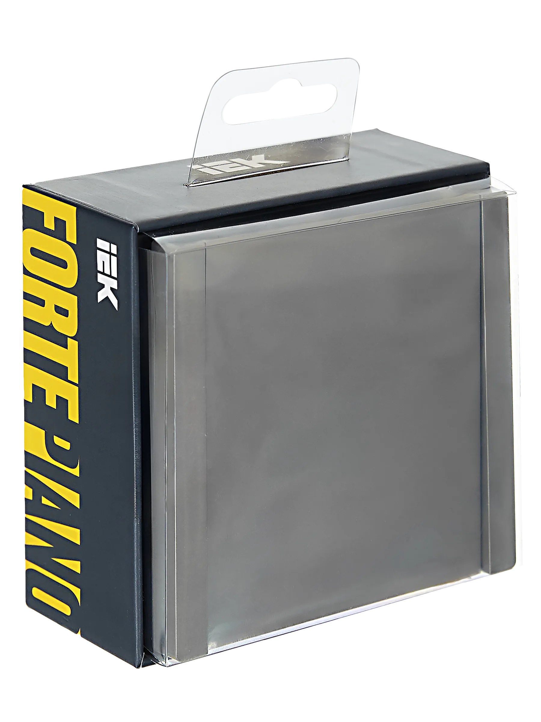 FORTE&PIANO Выключатель 1-клавишный 10А FP501 сталь IEK - Фото 2