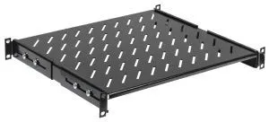 ITK Полка стационарная усиленная L=400мм черная FS05-400MP-R