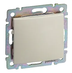 VALENA DIY Выключатель 1-клавишный схема 1 10АХ безвинтовые зажимы слоновая кость 695600