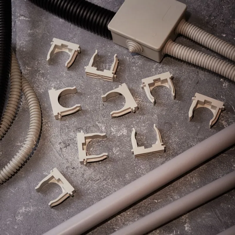 Крепеж-клипса для монтажного пистолета Ø 32 мм, серая (50 шт/уп) REXANT - Фото 2