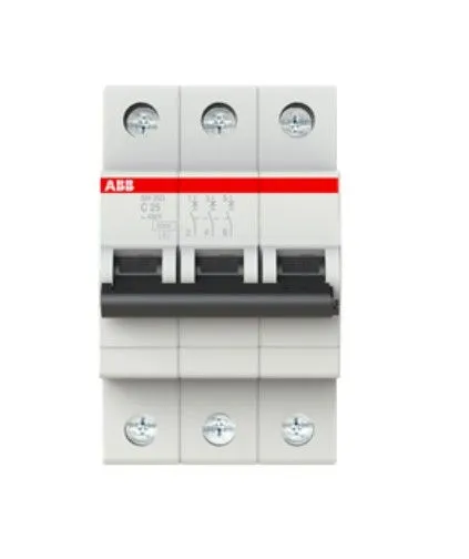 Автоматический выключатель SH203-C25, 3P, 25А, хар-ка C, 6kA