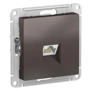Розетка компьютерная AtlasDesign RJ45 кат.6A механизм мокко SE ATN000686 1324407
