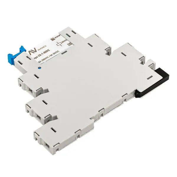 Реле промежуточное с розеткой в сборе РП slim 23/1 6A 230В AC - Фото 6