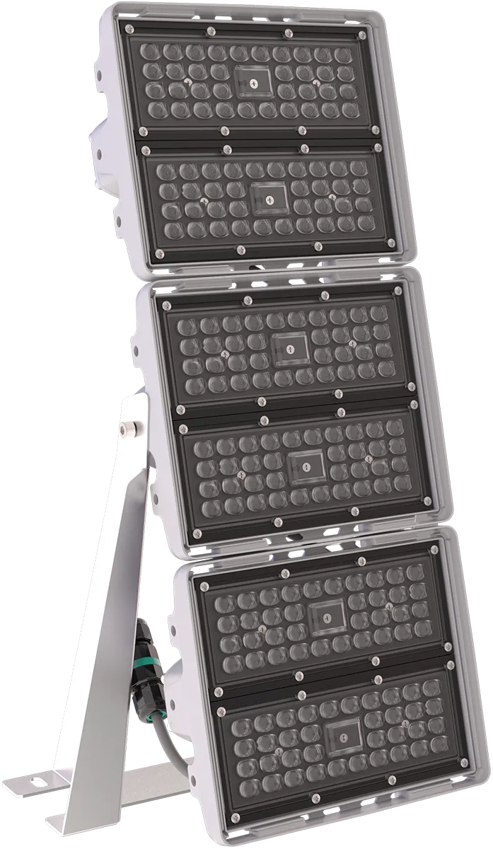 Светильник L-pixel 3/banner/150/Д/850/01/R5/I1-C3/MT-KM/220AC IP66 RAL7035 LEDEL PX150-11316-123-182