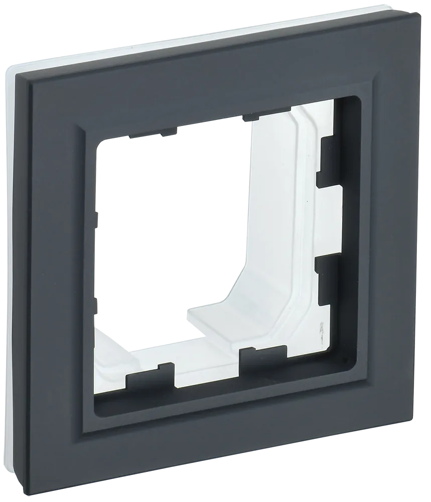 BRITE Рамка 1-местная IP44 РУ-1-БрГ-44 графит IEK