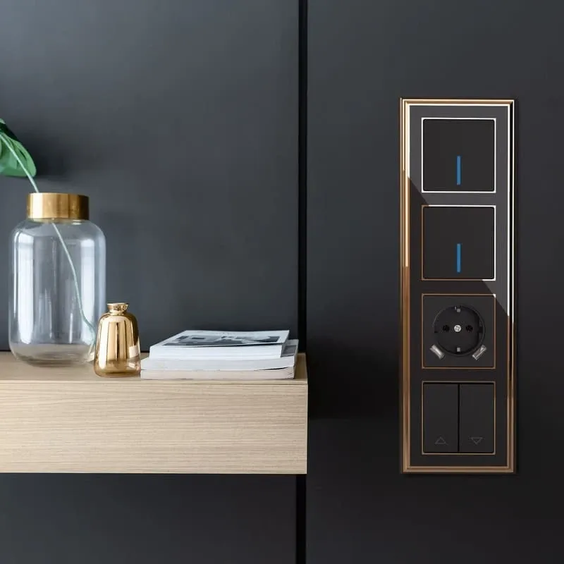 Выключатель одноклавишный с подсветкой (черный матовый) Werkel - Фото 6