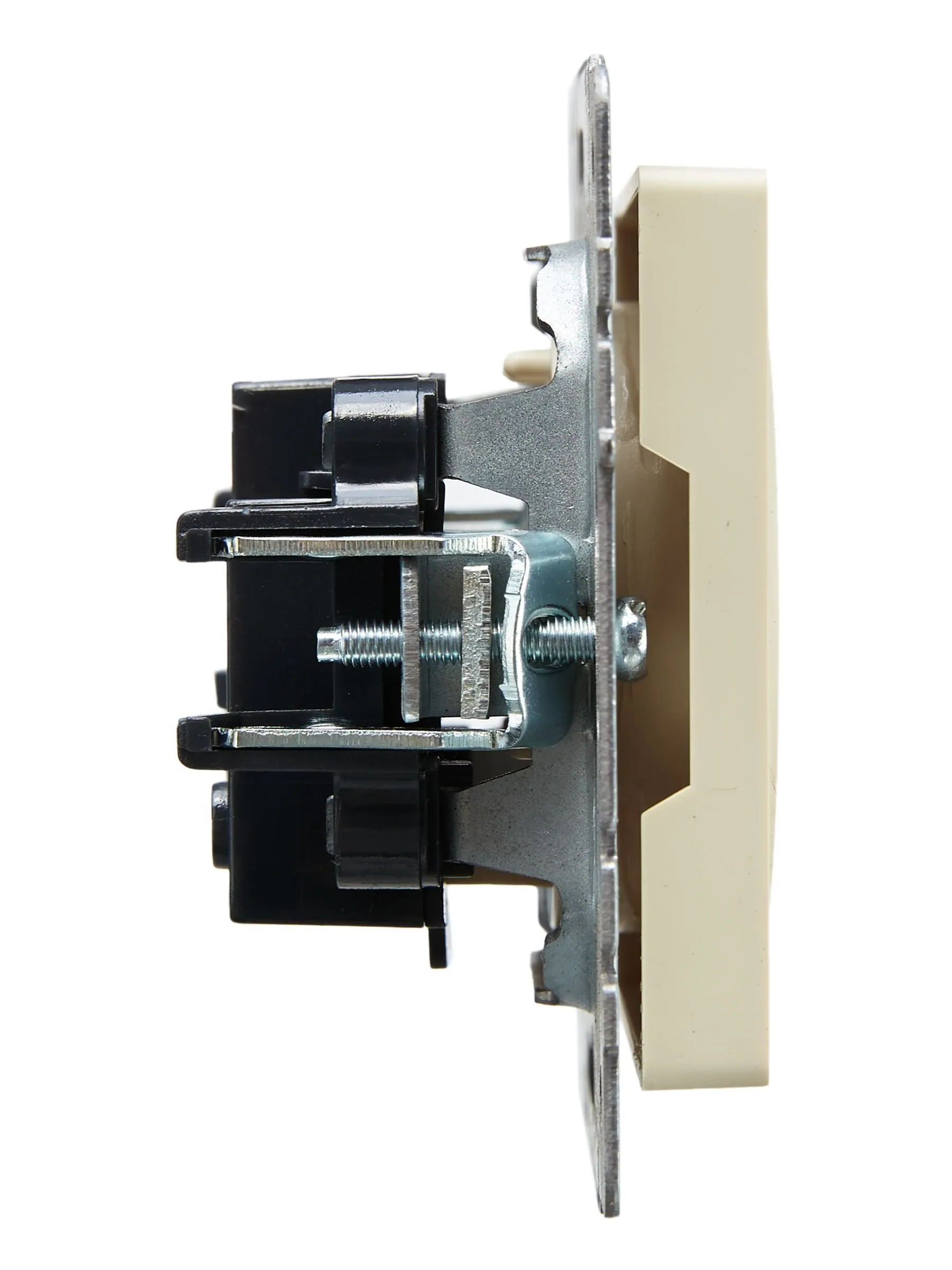 BRITE Розетка 1-местная без заземления без защитных шторок 10А РС10-1-0-БрКр бежевый IEK - Фото 7