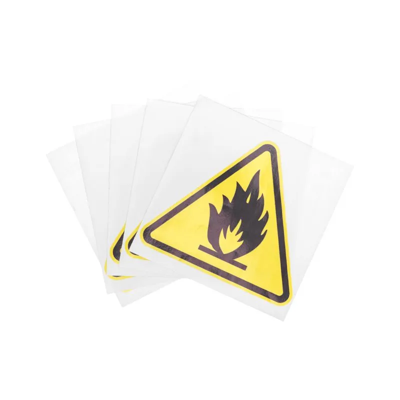 Наклейка знак пожарной безопасности «Пожароопасно» 150х150х150 мм REXANT - Фото 2