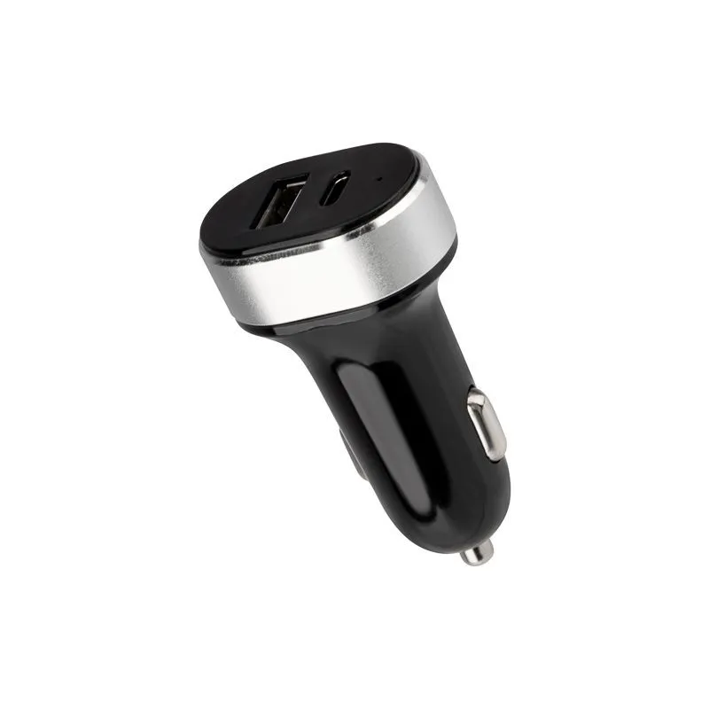 Автозарядка в прикуриватель REXANT АЗУ USB-A+USB-C, 3.1 A черная 18-2226