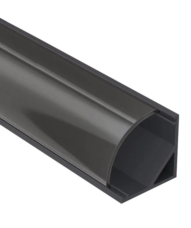 Профиль алюминиевый угловой накладной WOLTA WAP-S-16/16/2000-B черный/черный рассеиватель 16х16х2000мм WAP-S-16/16/2000-B