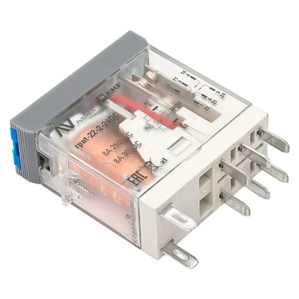 Реле промежуточное с кнопкой и мех. Индикацией RPAt 22/2 8A 24В DC EKF - Фото 6