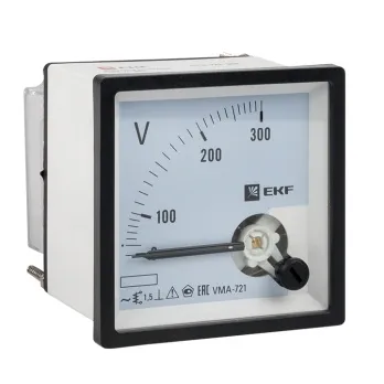 VMA-721 аналоговый на панель (72х72) квадратный вырез 300В прямое подкл. EKF PROxima