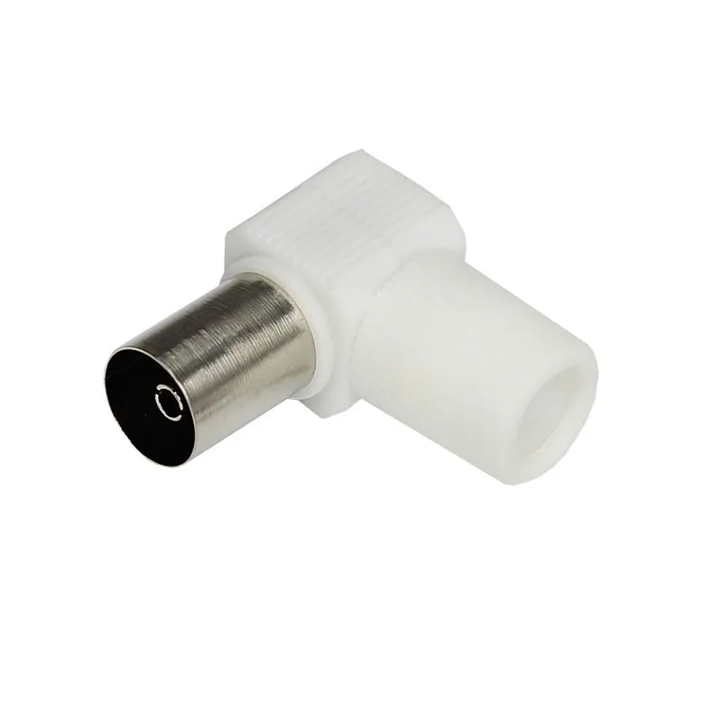 Разъем гнездо TV без пайки белый угловой, индивидуальная упаковка 1 шт. REXANT - Фото 2