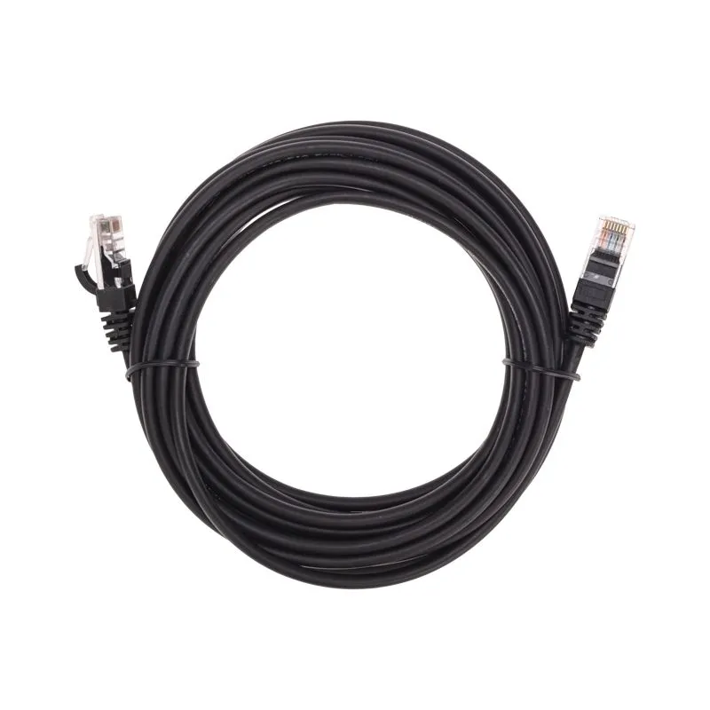 Патч-корд U/UTP, CAT 5e, RJ45-RJ45, 26AWG, LSZH, черный, 5м REXANT 02-0102-5
