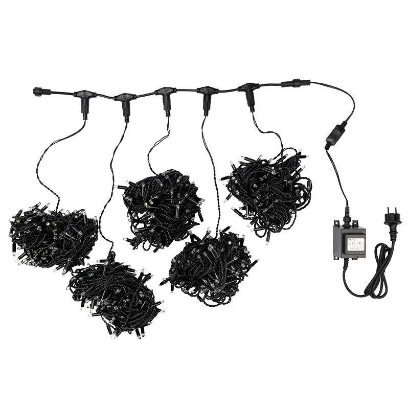 Гирлянда LED ClipLight 24V, 5 нитей по 20 метров, цвет диодов Белый - Фото 4