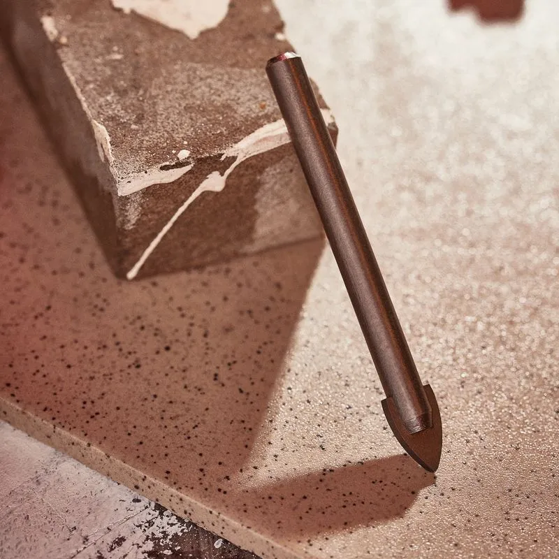 Сверло по стеклу и керамике 10 мм, 2 грани, цилиндр. хвостовик Kranz - Фото 2