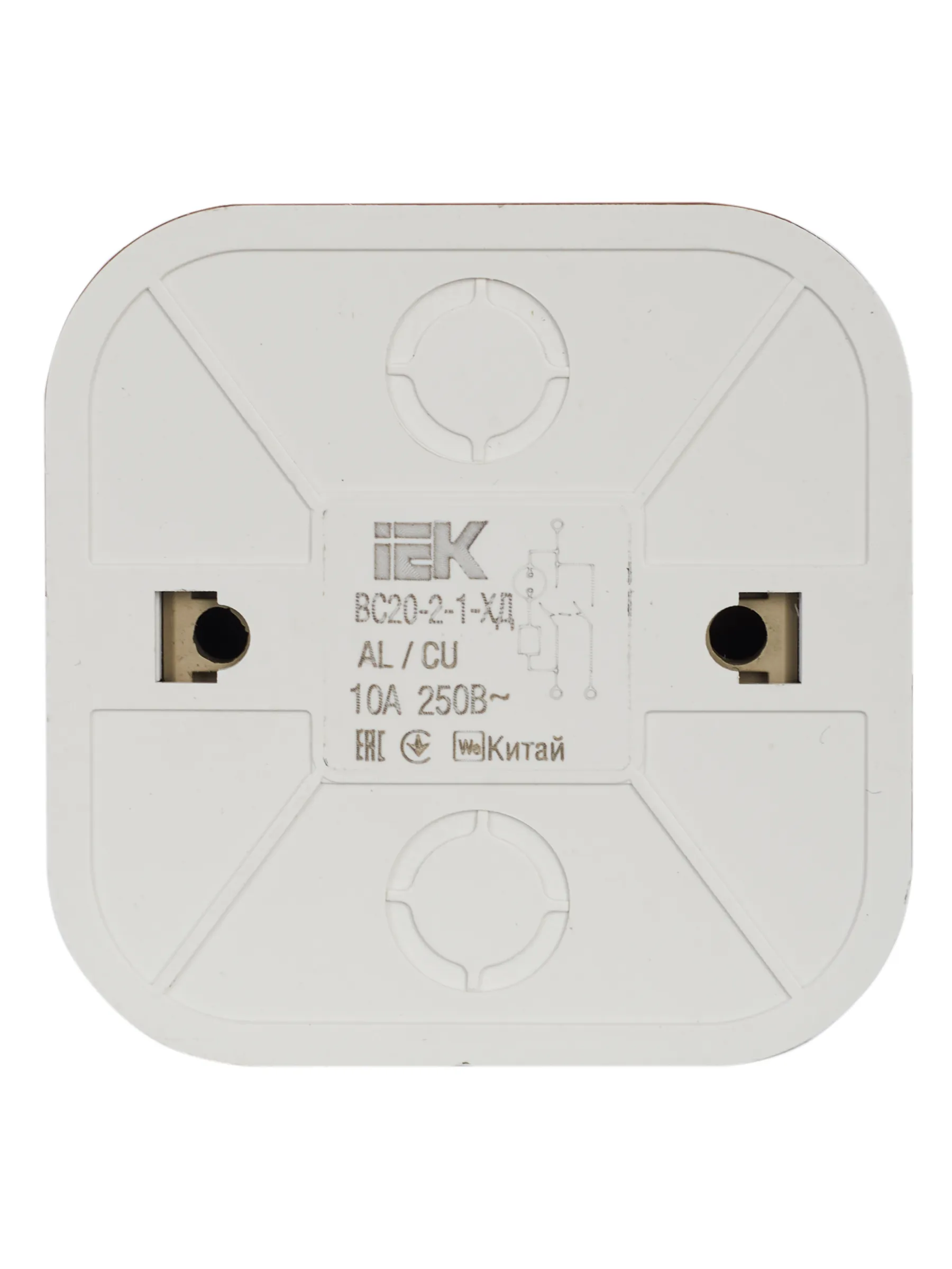 GLORY Выключатель 2-клавишный для открытой установки с индикацией 10А ВС20-2-1-ХД дуб IEK - Фото 6