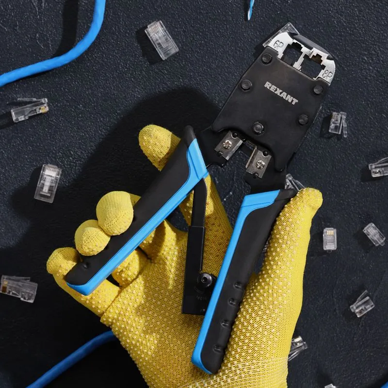 Кримпер для обжима REXANT HT-500R ТАЙВАНЬ 8P8C, 6P4C - Фото 2