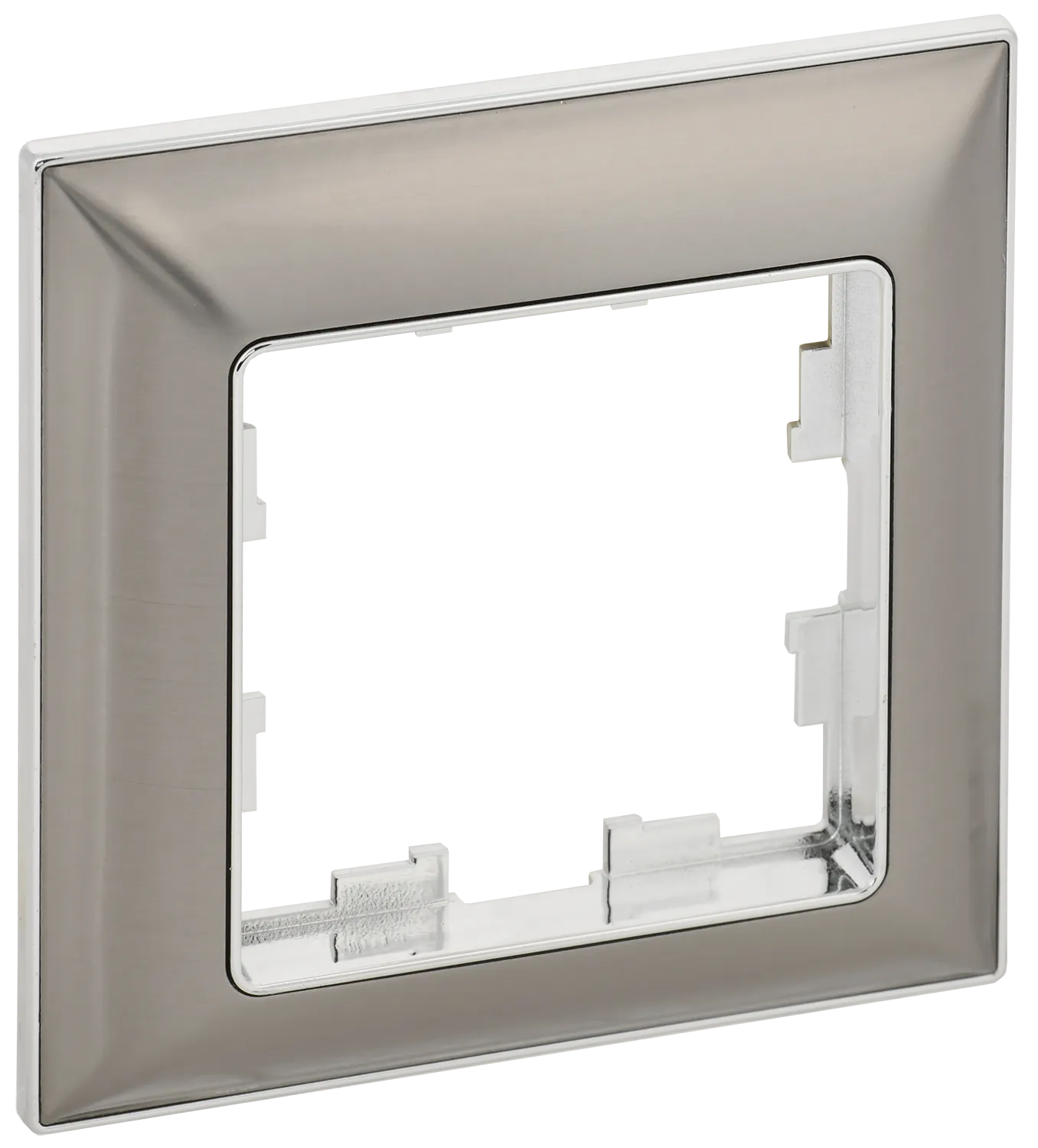 BRITE Рамка 1-местная РУ-1-Бр хром/никель IEK BR-M12-12-4-K23