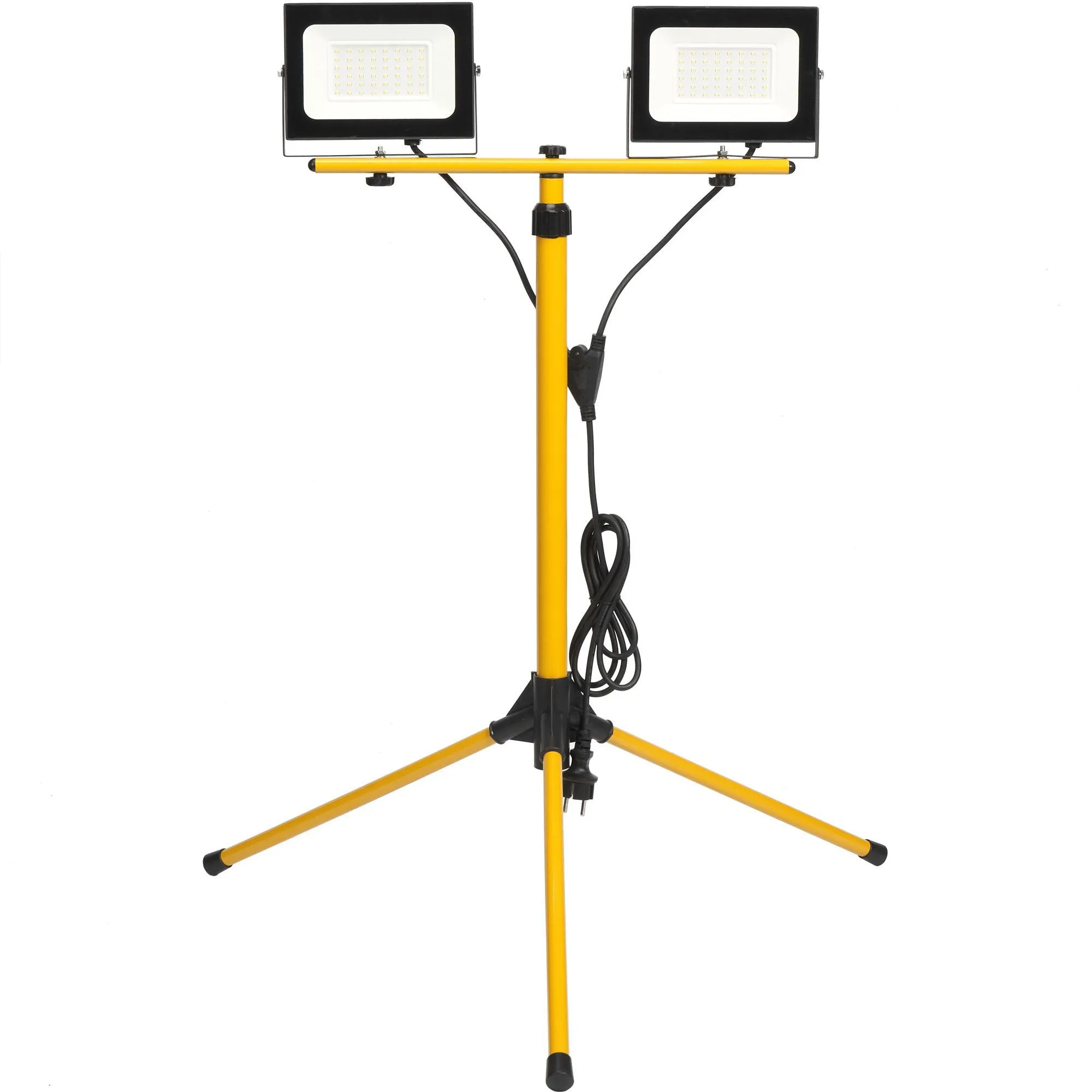 Прожектор светодиодный СДО 06-2x50Ш штатив 6500К IP65 черный IEK - Фото 2