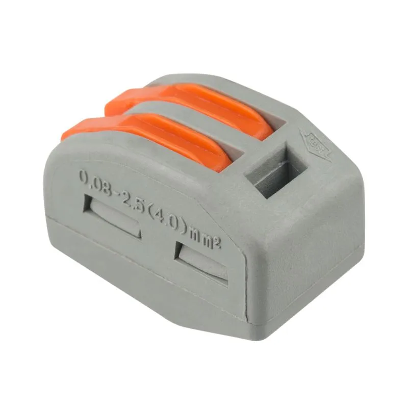 Универсальная клемма СМК 222-412, 2-проводная серая 0,08-2,5/4 мм² (20 шт./уп.) REXANT - Фото 5