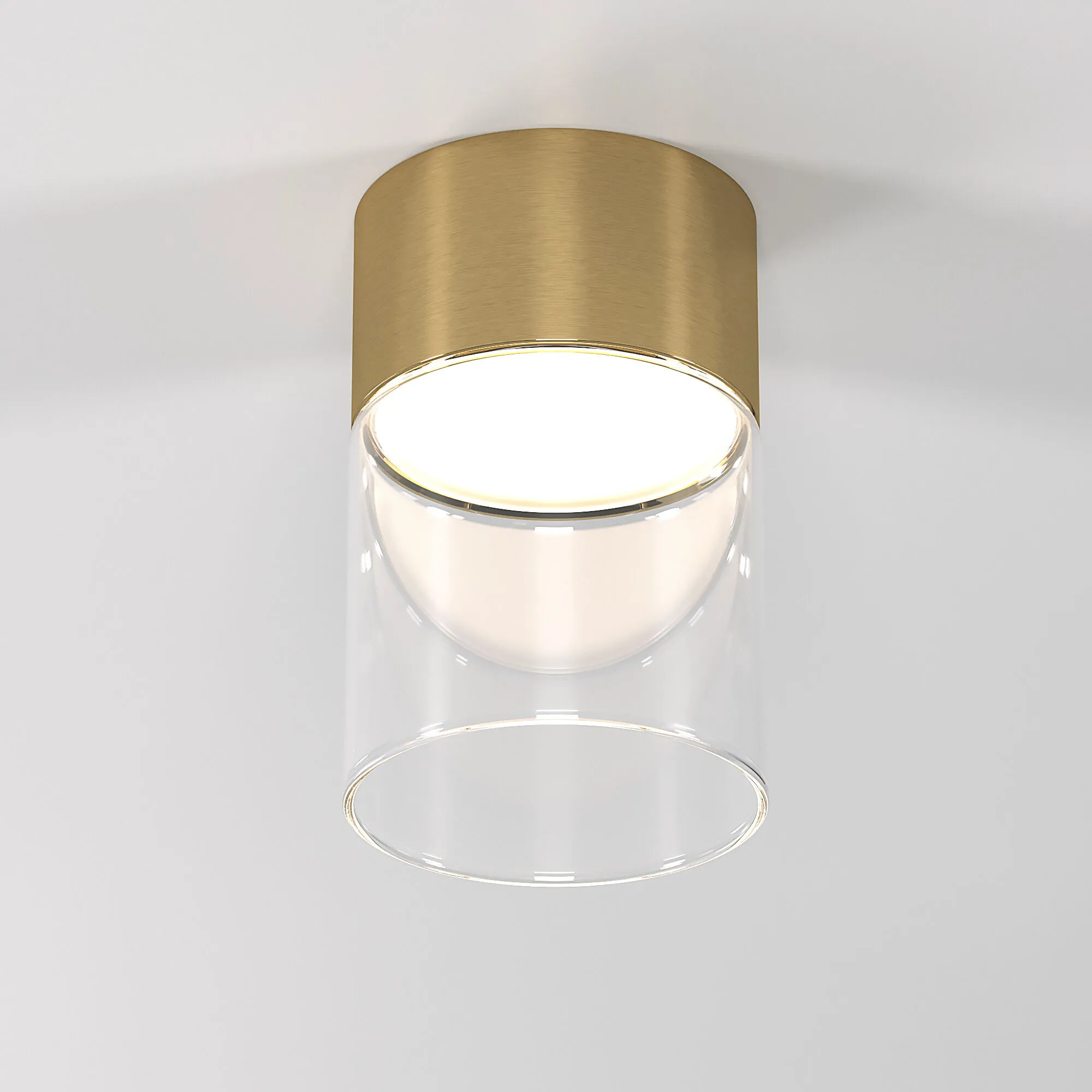 Светильник потолочный светодиодный 10W 4000К латунь/прозрачный 25047/LED Elektrostandard - Фото 2