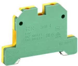 Зажим наборный ЗНИ-4PEN 4мм2 (JXB-земля) IEK 