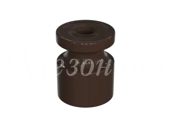 Изолятор пластиковый для наружного монтажа витой электропроводки,  D20х24мм, цвет - коричневый