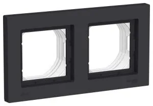 Рамка 2-м AtlasDesign Aqua IP44 карбон SE ATN441002 1324375