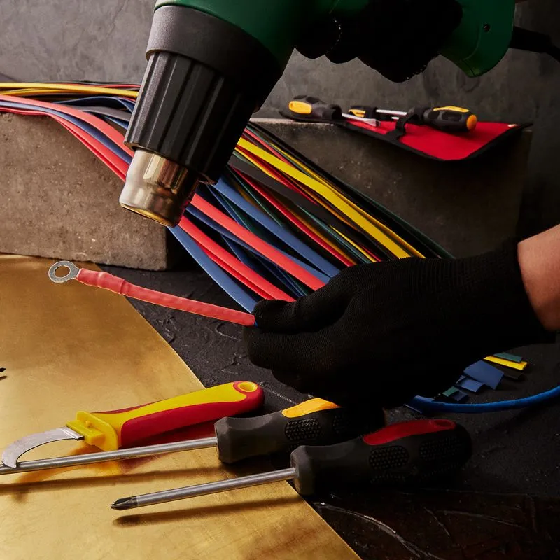 Набор термоусаживаемых трубок ТУТ нг 10,0/5,0мм, пять цветов, упаковка 50 шт. по 1м REXANT - Фото 4