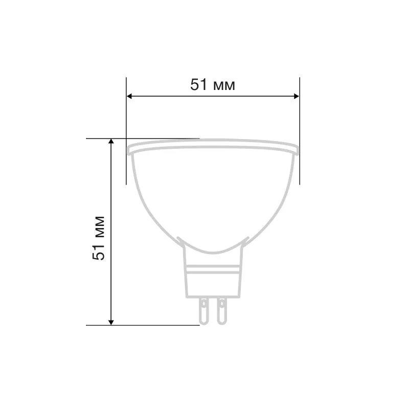 Лампа светодиодная Рефлектор MR16 9,5Вт 808Лм GU5.3 AC/DC 12В 6500K холодный свет, низковольтная REXANT - Фото 2