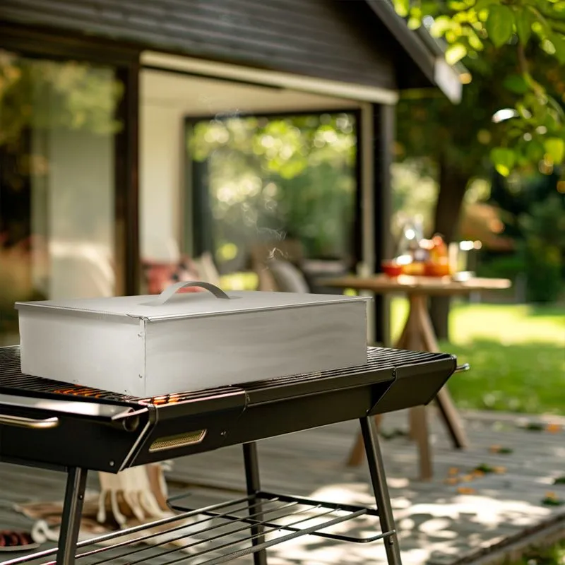 Коптильня Гурман-1 350х250х100мм, одноуровневая, в гофрокартонной коробке СОКОЛ - Фото 4