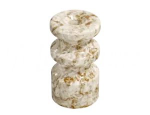 Изолятор фарфоровый двойной для наружного монтажа витой электропроводки, цвет -мрамор,  (20 шт/уп), 