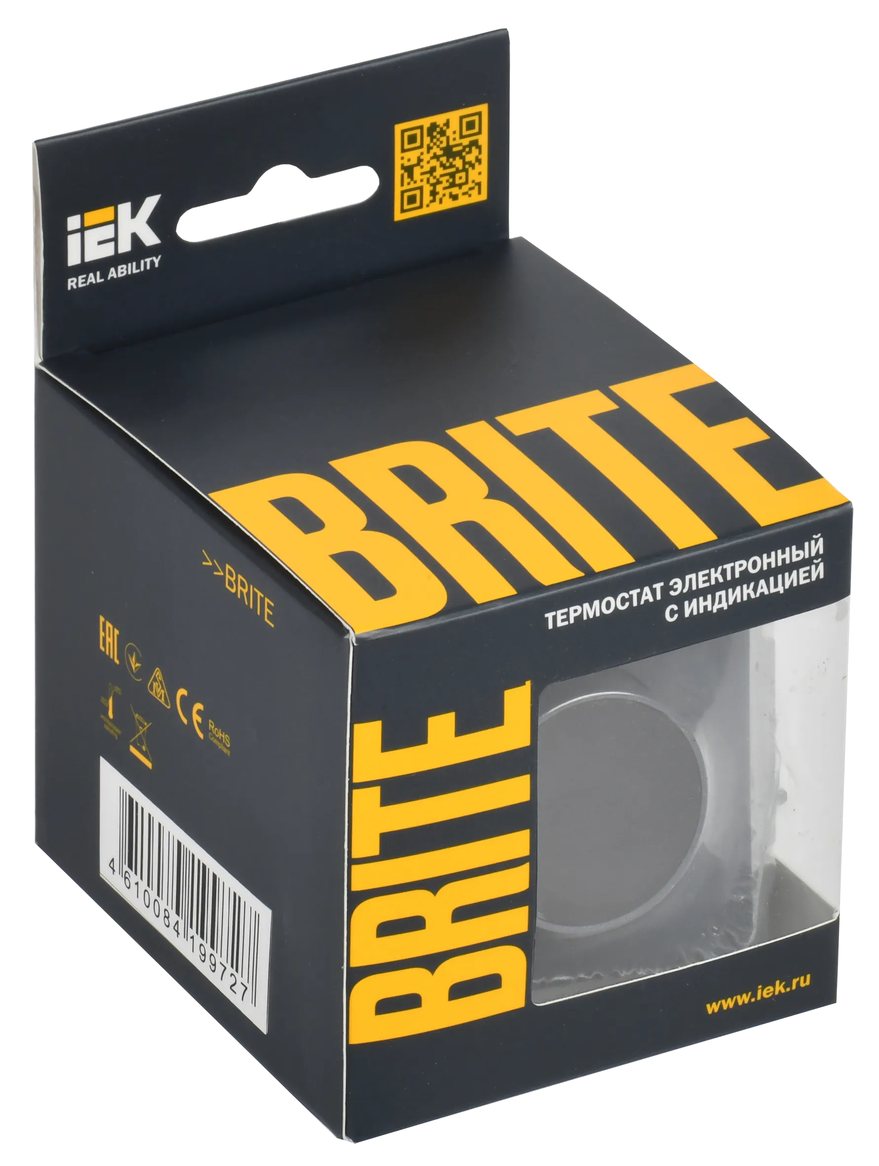 BRITE Термостат электронный с индикацией ТС10-1-БрМ маренго IEK - Фото 2