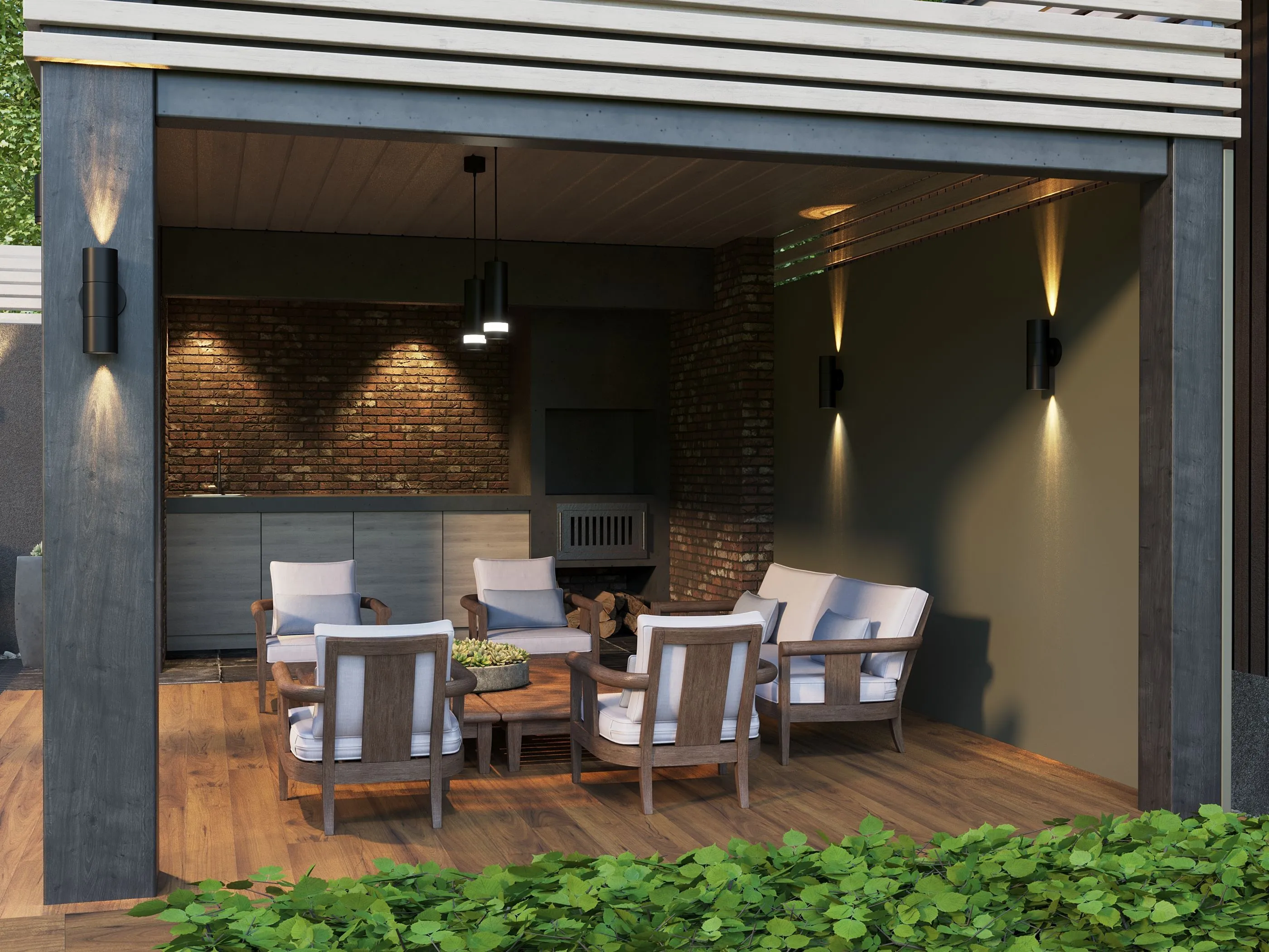 LIGHTING Светильник 4007 подвесной под лампу GU10 черный IEK - Фото 3