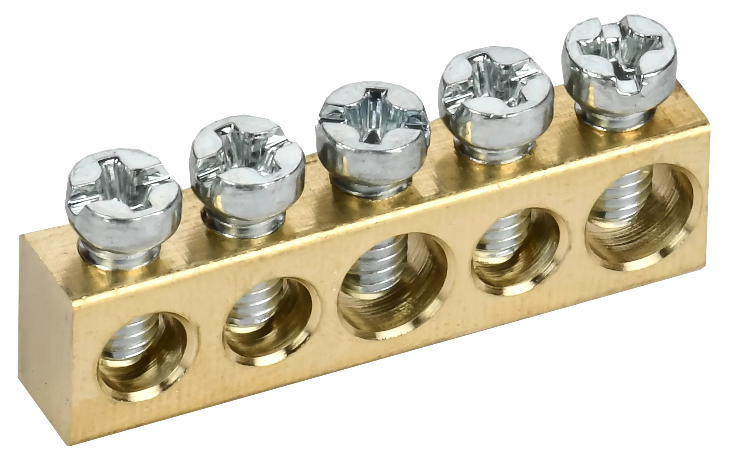 TEKFOR Шина нулевая сечение 6х9 5 отверстий IEK 