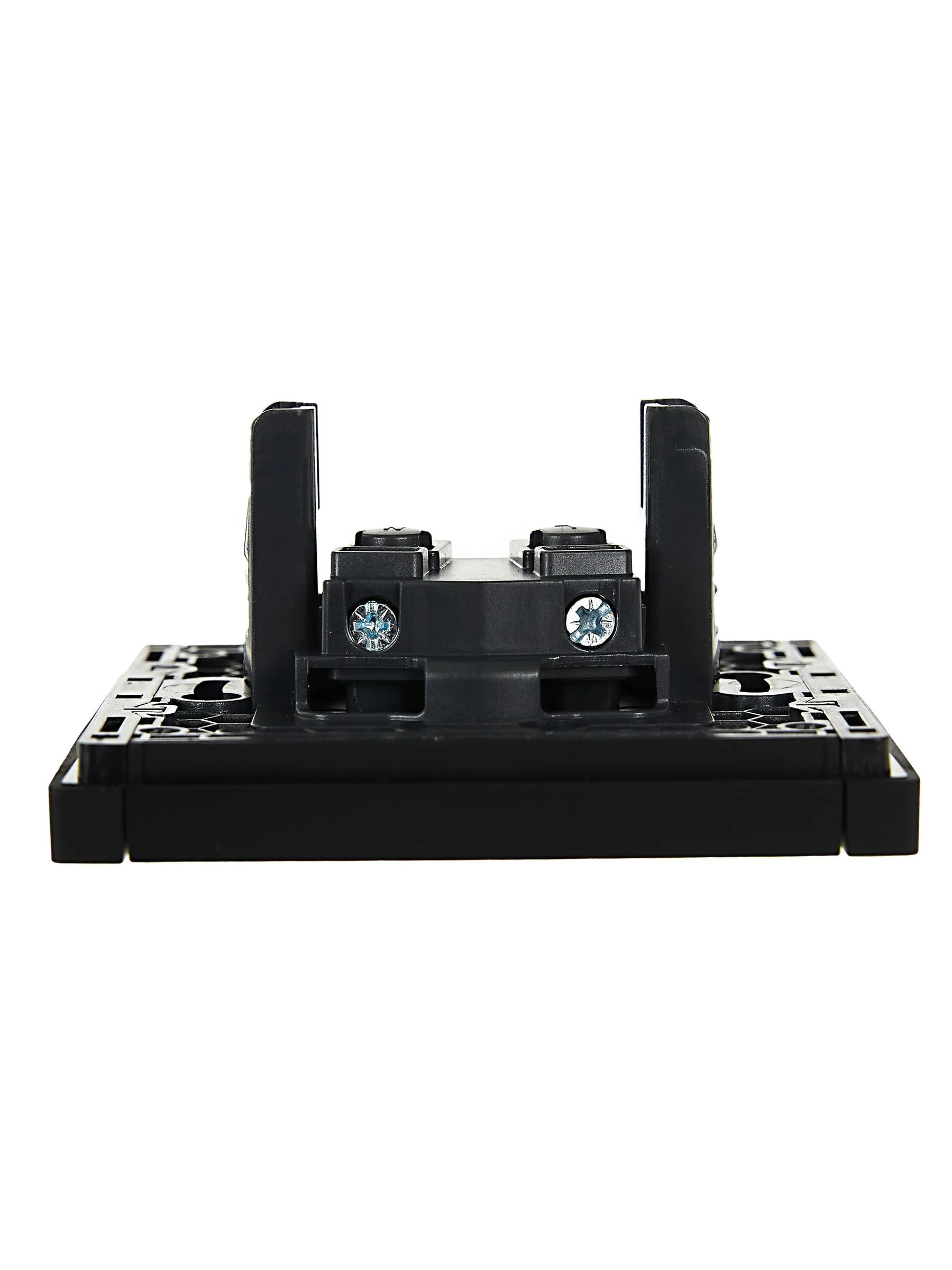 FORTE&PIANO Розетка 1-местная без заземления без защитных шторок винтовое крепление 10А FP118 черный IEK - Фото 4