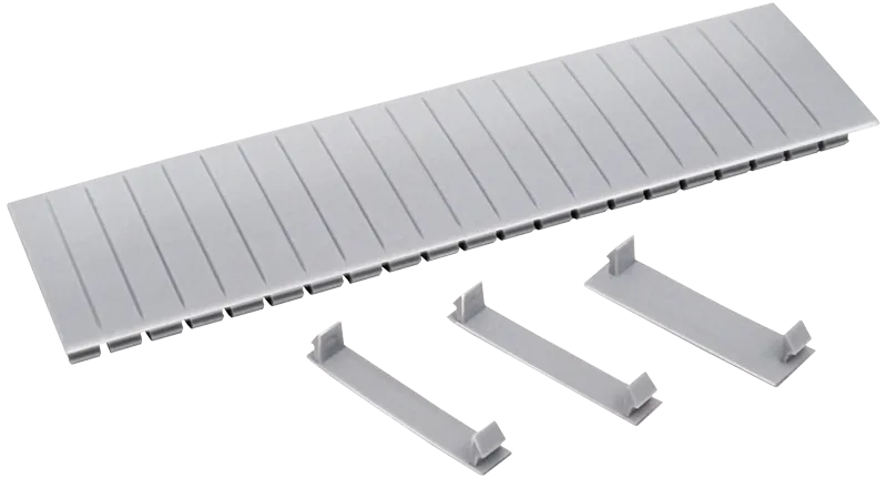 Заглушка 12 модулей серая IEK