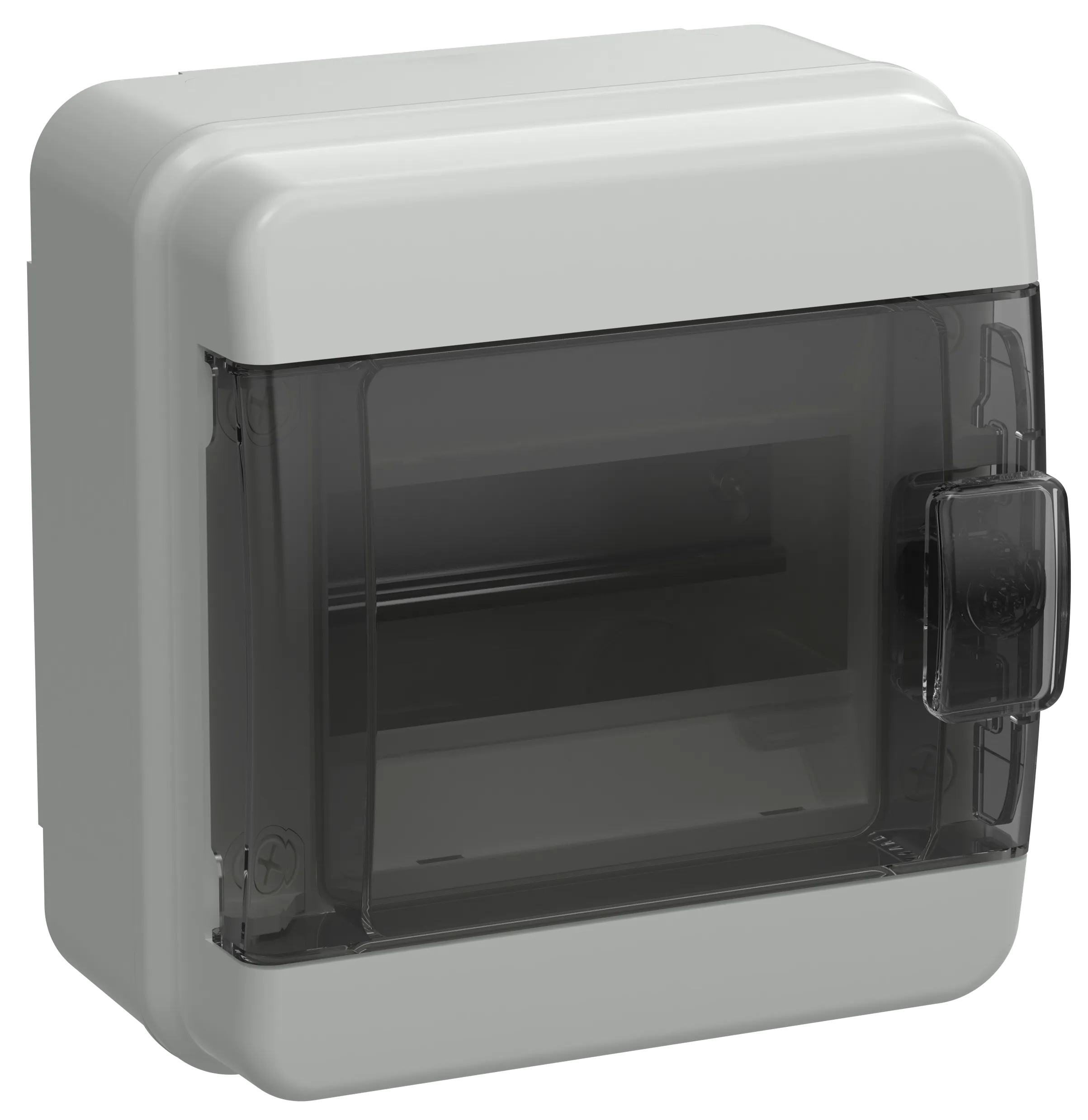 TEKFOR Корпус пластиковый КМПн-6 IP65 черная прозрачная дверь IEK TF5-KP72-N-06-65-K03-K02