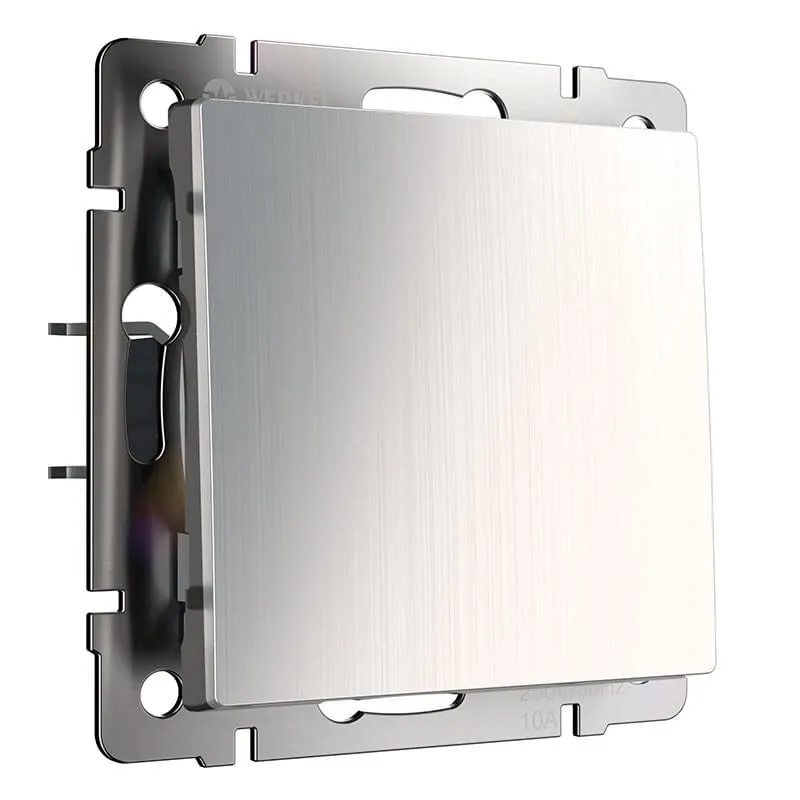 Выключатель одноклавишный (глянцевый никель) Werkel